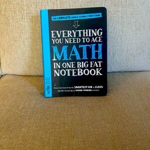 Everything you need to ace math book for middle school in brand new condition